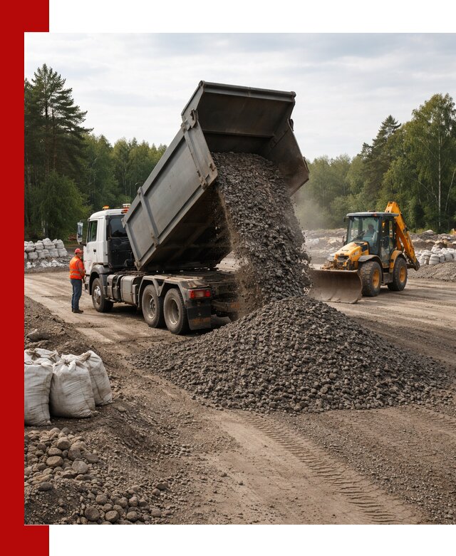 Доставка дробленого асфальта в Щербинке для дорожных работ
