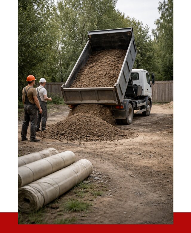 Доставка сыпучих материалов самосвалом в Щербинку от 4276 р. | ПРОНЕРУДЩрб