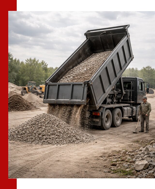 Доставка самосвалом 30 м3 по выгодным ценам в Щербинке