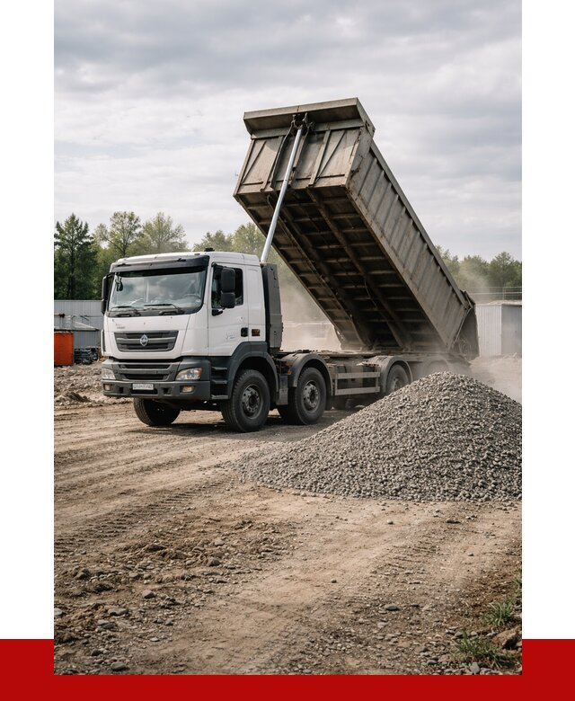 Доставка самосвалом 40 кубов в Щербинке от 9164 р. | ПРОНЕРУДЩрб