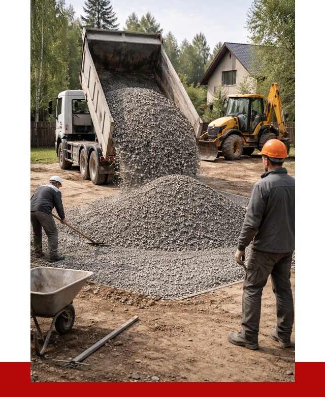 Отсыпка участка щебнем в Щербинке от 6618 р. ПРОНЕРУДЩрб