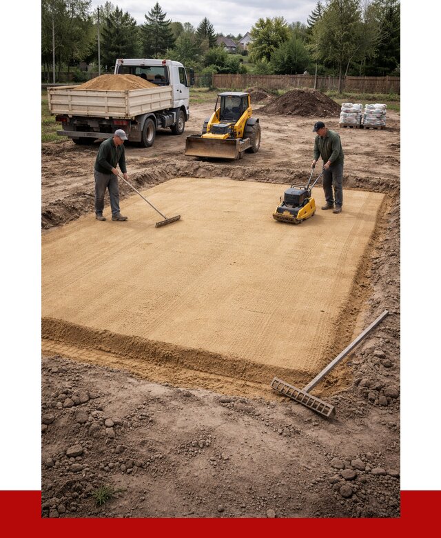 Устройство песчаной подушки в Щербинке от 4582 р. ПРОНЕРУДЩрб