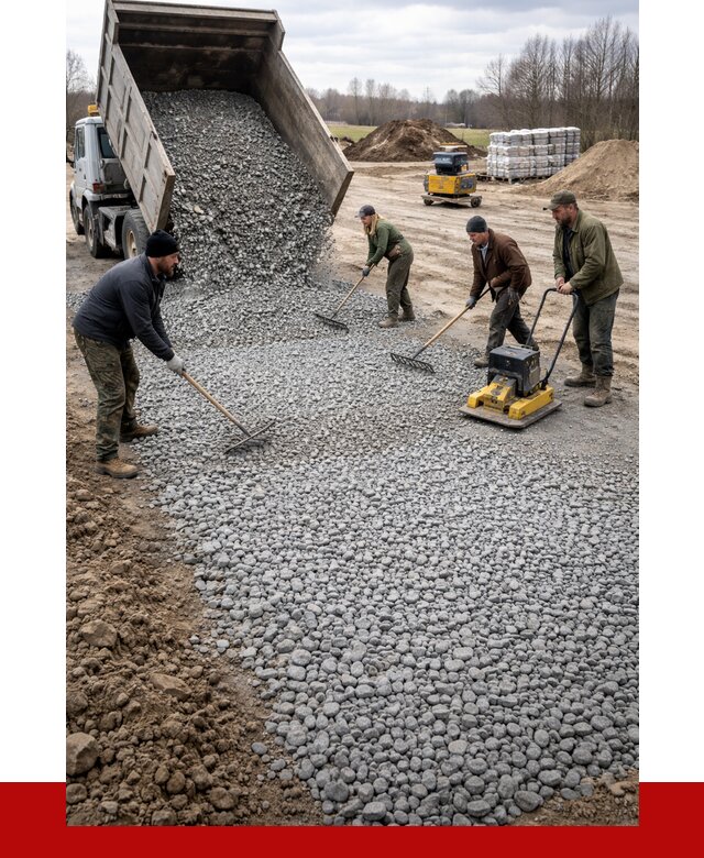 Устройство щебеночной подушки в Щербинке от 4582 р. ПРОНЕРУДЩрб